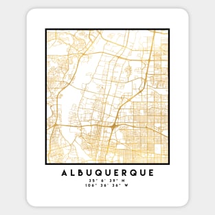 ALBUQUERQUE NEW MEXICO CITY STREET MAP ART Sticker